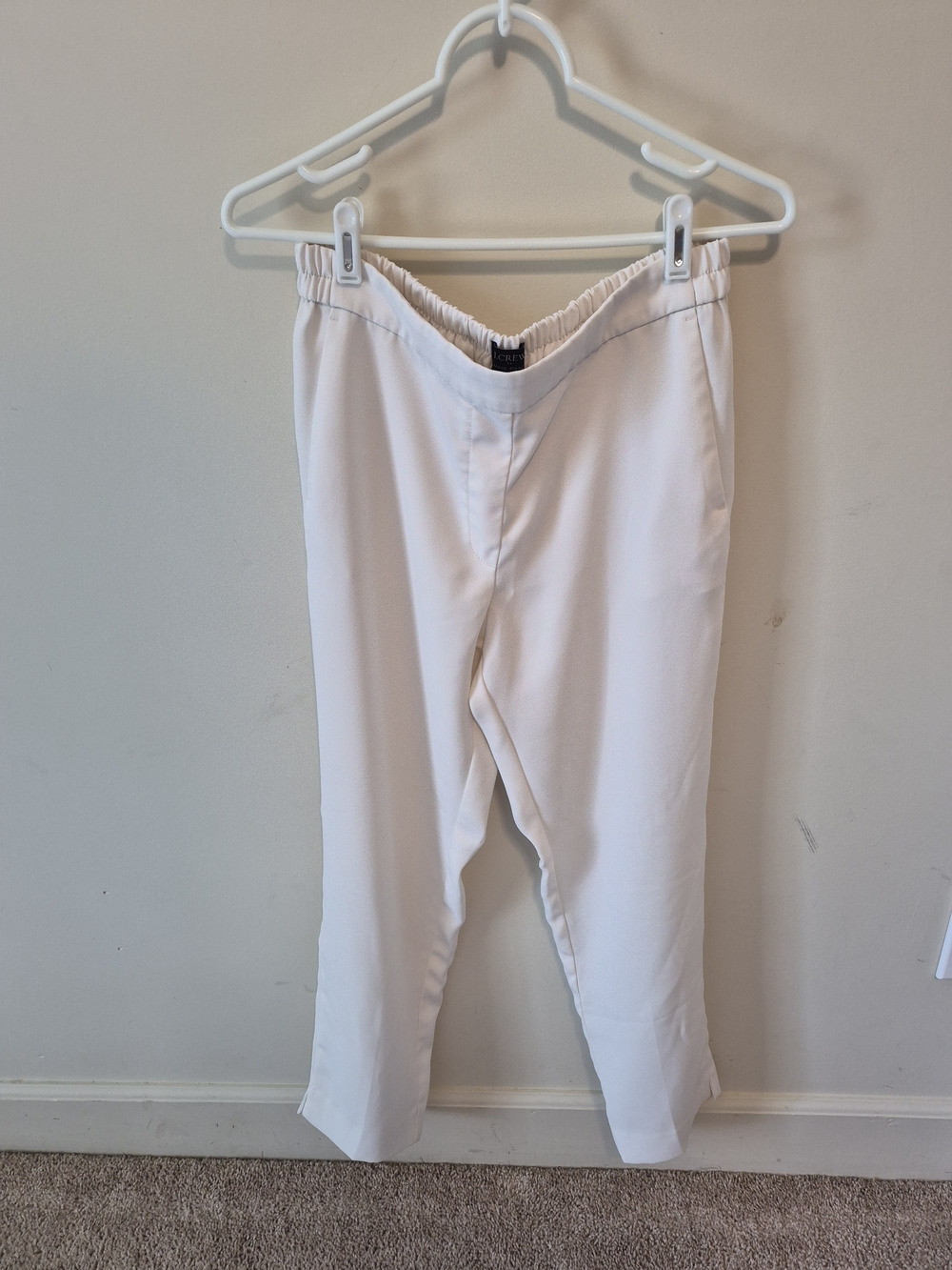 J. Crew Jamie Cream Pull-On Pants